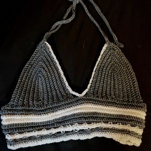 Striped Crochet Top